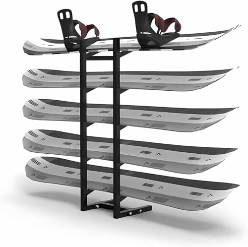 LIEOWYD Floor-Standing Snowboard Rack, Home Gym Organize Holder, Sample Board Display Rack for Skis/Skateboards/Scooter,Display Stand for Garage/Shop
