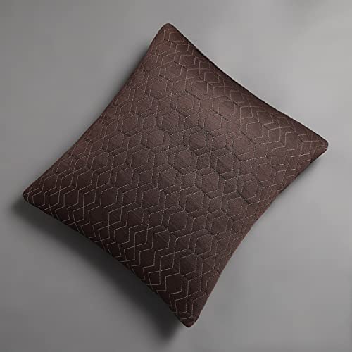 Image of LA VERNE Luxury Premium Cloth Microfibre Blown Technology Filled Cushion Filler Pack of 5 (16 inchX16 inch) (Coffee)