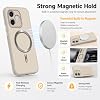 Funda de Silicona Magnética para Honor 600 Lite, Protectora, Beige | Funda para Honor 600 Lite Compatible con MagSafe, Protección Completa de Lente de Cámara, Cubierta Suave Antigolpes y Antirrayas 6