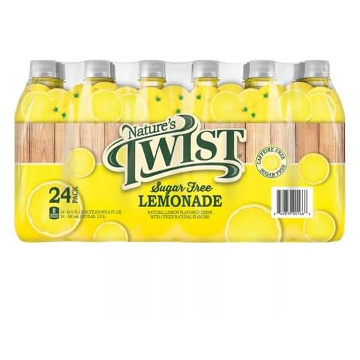 Nature's Twist Sugar Free Lemonade 24 pack, 405.6 Fl Oz (Pack of 24)