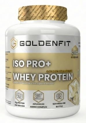 GOLDENFIT - ISOLATE ISO PRO+ WHEY PROTEIN 1000G (2Kg, Vainilla)