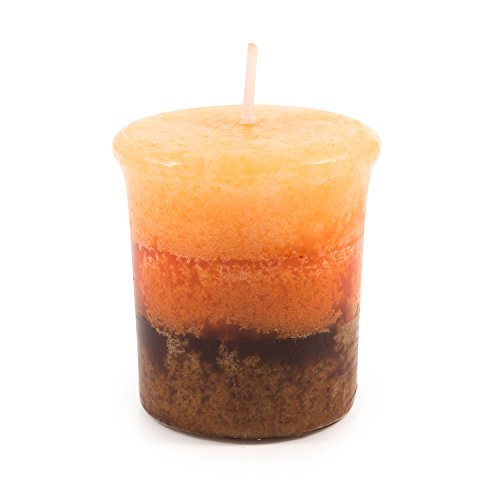 pajoma® Bougie votive parfumée 55 g, orange cannelle | Bougie votive marbrée, durée de combustion env. 17 heures – Hauteur 5 cm Ø 4 cm | Qualité supérieure