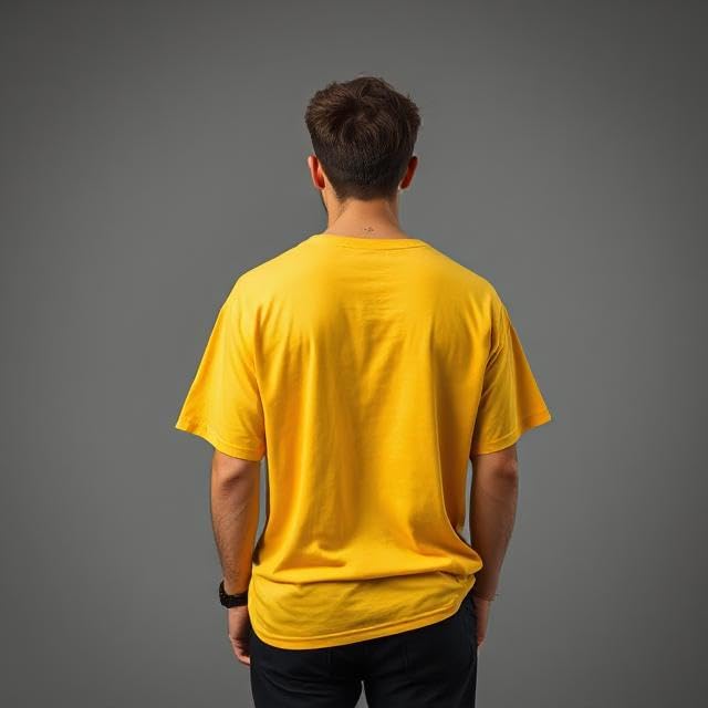 Image of URGEAR Men's Oversized Casual Stylished Printed Cotton Blended Round Neck T-Shirt