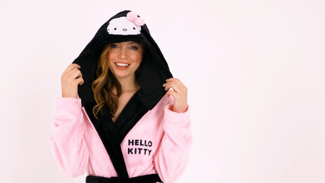 Sabots Hello Kitty Femme Doublure Polaire - Charms Amovibles - Cadeau Mignon Et Chaud