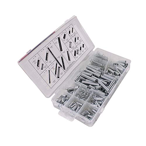 HFS(R) Kit d'assortiment de ressort métallique en acier 20 Différentes tailles pour la réparation & DIY
