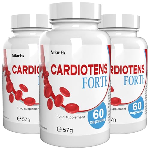 Cardiotens Forte - 180 Cápsulas (3x 60 Cápsulas), Paquete de 3