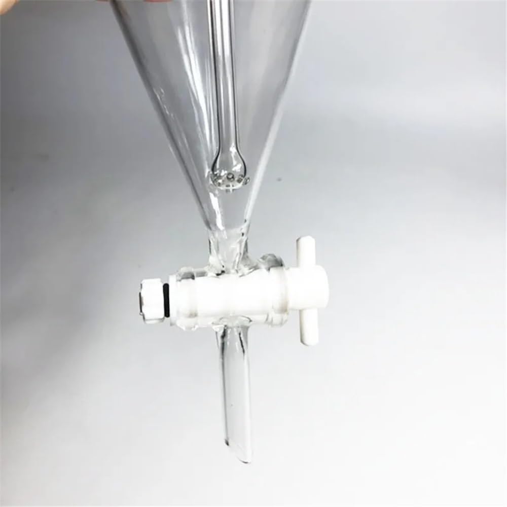 Cristalería de Laboratorio Embudo de separación con forma, reactor de vidrio, generador de 1000 ml