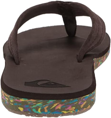 Quiksilver Men's Carver Suede Recycled 3 Point Flip Flop Athletic Sandal, Brown 2, 12 | Image 2