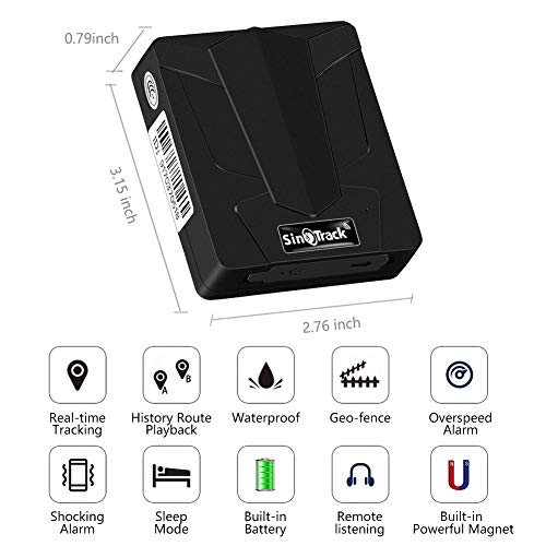 SinoTrack GPS Tracker for Vehicles,Tracking Car Waterproof Anti Lost Alarm Locator Strong Mangnet