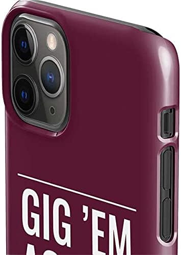 Skinit Lite Phone Case Compatible with iPhone 11 Pro - Officially Licensed Colleges Gig Em Aggies Design