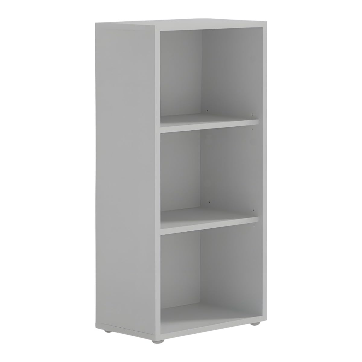 Büromöbel Set Komplett TABOR 4 Schreibtisch Rollcontainer Aktenschränke Regal Korpus lichtgrau Front anthrazit Hochglanz