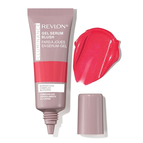 Revlon Illuminance Gel Serum Blush, Mejillas Visiblemente más Rellenas, Acabado Luminoso e Hidratación durante todo el día, Tono 120 Striking Rose, 11 ml