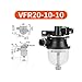 iDili Large Flow Vacuum Filter Joint Pneumatic Chemical Air Negative Pressure Small Vacuum Filtration (VFR20-10-10)