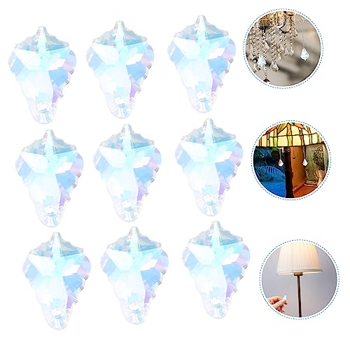 Exceart 14363779488116 24 Pcs Crystal Maple Leaf Pendant Lamp Lighting Drops Pendants Clear Crystal Pendant Hanging Crystals Prisms Suncatcher Diy Part Rainbow Maker Ornament Decor Locket Sun Visor Car thumb #8