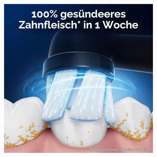 Oral-B Gentle Care Ersatzbürsten, Schwarz, weich, geeignet für empfindliches Zahnfleisch, runde Bürste für elektrische Zahnbürsten… – Ansicht 2