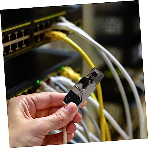 Conector modular ethernet pasante Cat 6 6a protegida jojofuny miniatura 2