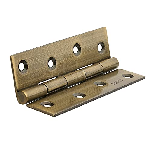 Image of LAPO Door Hinges, 4 Inch x 14 Gauge /1.8mm Thickness, Stainless Steel Butt Hinges, Smooth Silent Operation, Suitable for Bedroom Doors, Cupboards & Windows, 5 Years Warranty, Antique Finish, Pack of 12