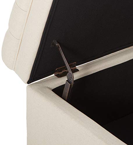 Christopher Knight Home Juliana Fabric Storage Ottoman, Beige #TOP6