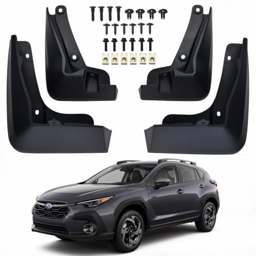 Mud Flaps - 2025 Subaru Forester 4 Durahalt No Drill Mud Flaps for Subaru Crosstrek 2024-2026 Splash Guards