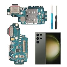 Charging Port Replacement for Samsung Galaxy S23 Ultra S918U USB Dock Connector Flex Cable Replacement for Samsung Galaxy S23 Ultra S918U with Screwdrivers