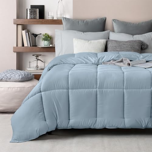 Edredones, Home ESQUIMAL Edredón Acolchado Relleno Down Alternative Ultra Suave. para Todo Clima. para Uso como Edredón o para Funda Duvet. Hipoalergénico. (Azul,...