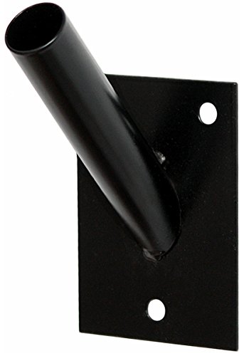 KeyMet GmbH Support mural pour drapeau - Double support - Noir - 1 compartiment