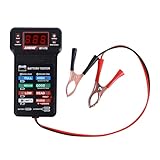 Wuyaoyao 12V Car Battery Tester with LCD Display & LED Indication, Automotive Battery...