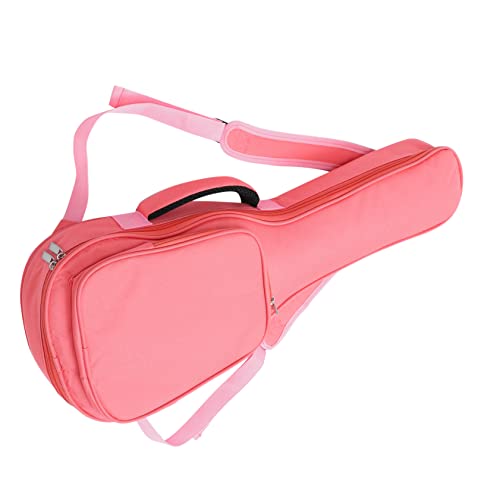 ERINGOGO Estuche De Lona Para Ukelele Bolsa De Transporte Ajustable 26/27 Pulgadas Rosa
