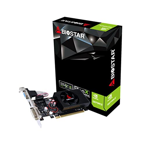 Biostar Accessories PC and Laptops Brand Model SVGA GEFORCE GT610 2GB SDDR3, multicoloured