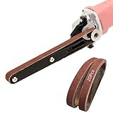 Belt Sander attachments for Angle Grinder, Detailing Bandfile Sander adapter,US 5/8-11 Thread,Aluminum Alloy,Suitable for Welding Points Grinding,Woodworking and Metal Rust Removal.