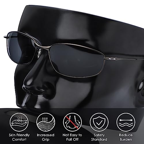Image of BLAZERBUCK Clear Replacement Nose Piece Pads for Oakley Plaintiff OO4057 | Plaintiff Squared OO4063 Sunglass - 2 Pairs