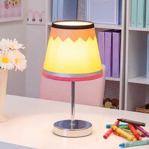 Flutesan 11 Inch Pencil Lamp for Teacher Classroom Decor Desk Lamp Calming Corner Decor for Table Back to School Gifts Reading Book Center Supplies Elementary Room Dorm Supplies