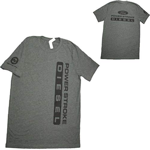 Ford Powerstroke T-Shirt Tee Truck Shirt DPP Trucker Gear 4X4 Med. Gray 2XL