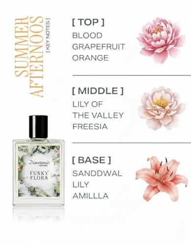 Image of DAEMONIC Funky Flora Perfume | Luxury Perfume for Women | Premium Long Lasting Fine Fragrance | Eau De Parfum | Floral, Fruity Long Lasting EDP Fragrance Scent | For Daily Use