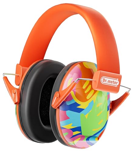 Image of Dr.meter Kids Ear Protection Ear Muffs for Noise Reduction, 27.4dB Noise Cancelling Headphones for Toddlers, Kids Autism, Sensory Earmuffs, Hearing Protection Monster Truck Jam
