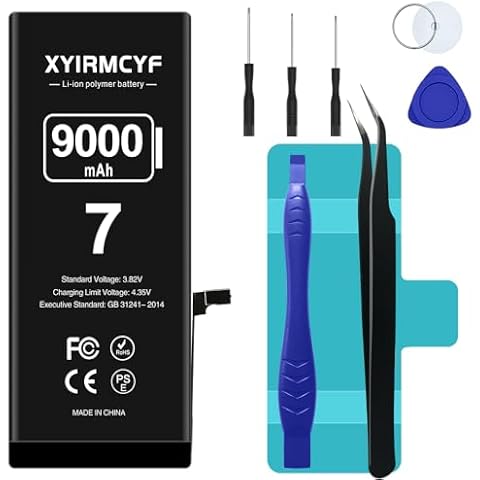XYIRMCYF 9000mAh Battery for iPhone 7 Cover