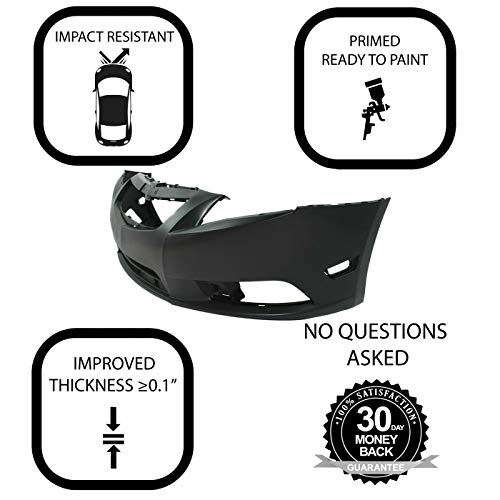 Fitparts Compatible With Front Bumper Cover 2011-2014 Chevy Chevrolet Cruze Eco Ls Lt Ltz Sedan 11-14. New, Primed And Ready For Paint. With Fog Light Holes. Gm1000924 11745907 2012 2013 #TOP2