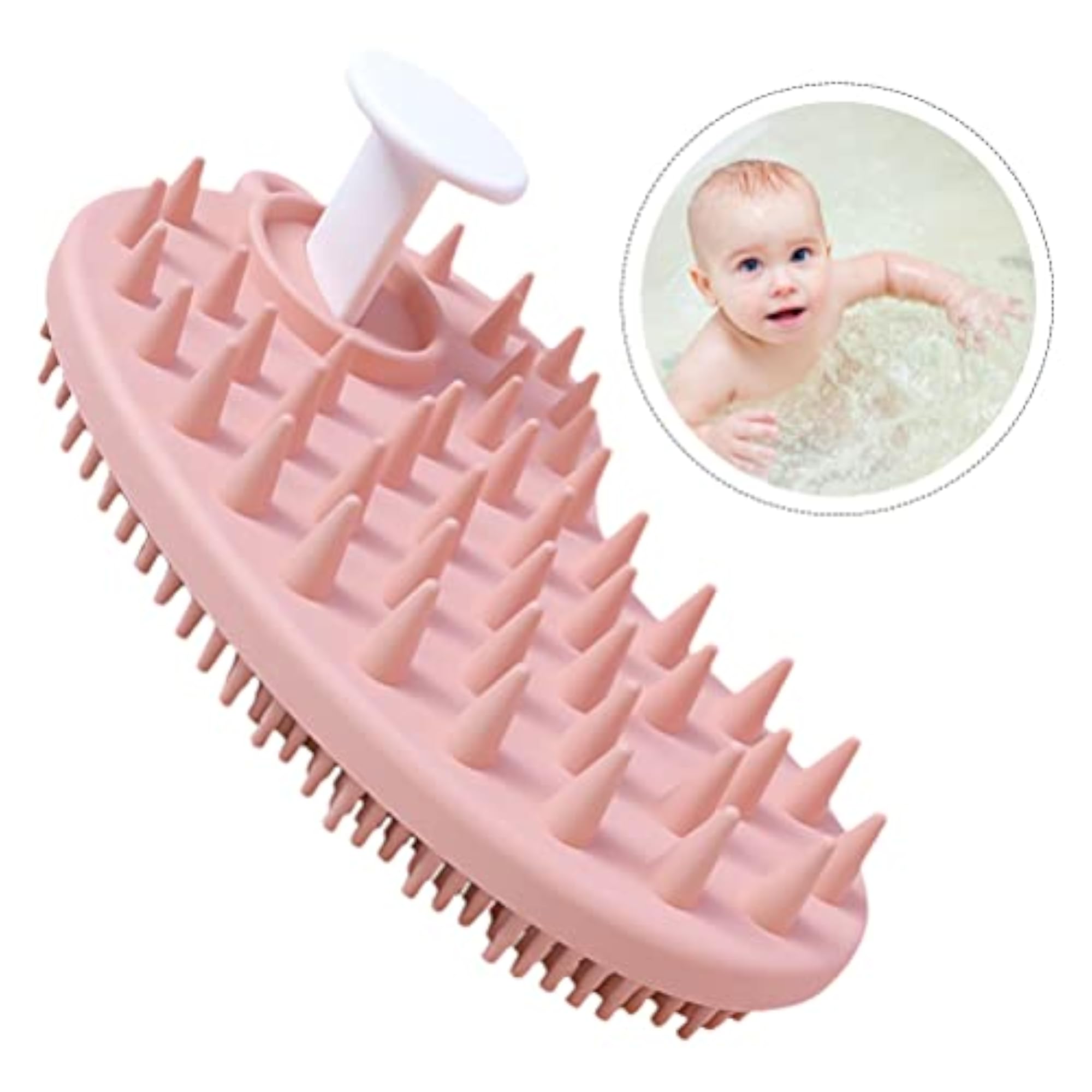 Silicone Bath Brush with Hole for Easy Use