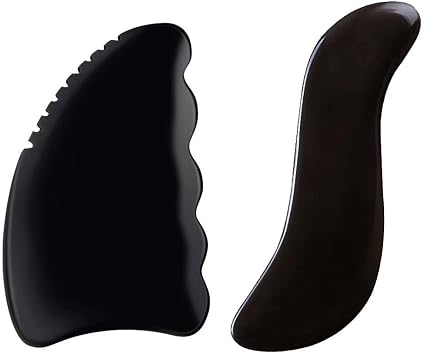 Gua Sha Facial & Body Tools - Deep Tissue Massage Set with Muscle Scraper, Teeth, Slim Scraping