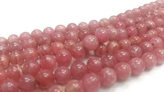 Perles rhodochrosite 7mm de qualité supérieure pour joaillerie fine