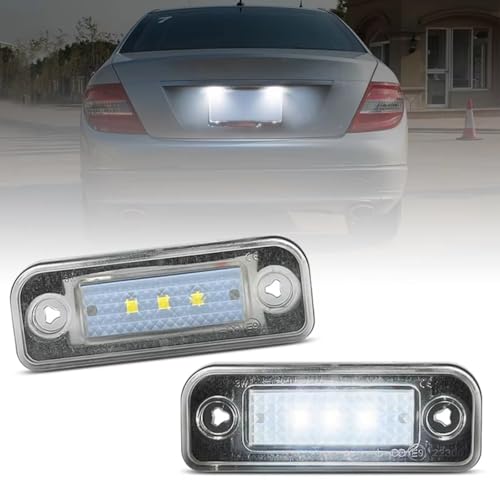Piloto de matrícula compatible con Benz W211 Clase E 2003 2004 2005 2006 2007 3