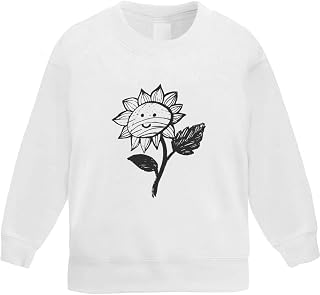 Azeeda 'Happy Sunflower' Kid's Sweatshirt/Jumper (5-6 Years) (KW00025994)