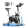 Copant Bicicleta Estacionaria con Resistencia Magnética Ajustable,Bicicleta Estática para Interior con Pantalla LCD y App,Capacidad de Carga de 136 kg