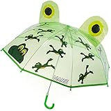 der absolute Hingucker ! ___ mit 3-D Effekt _____ sehr schöner und hochwertiger _TRANSPARENTER & durchsichtiger __ Kinderschirm / Regenschirm _____ Motiv: 