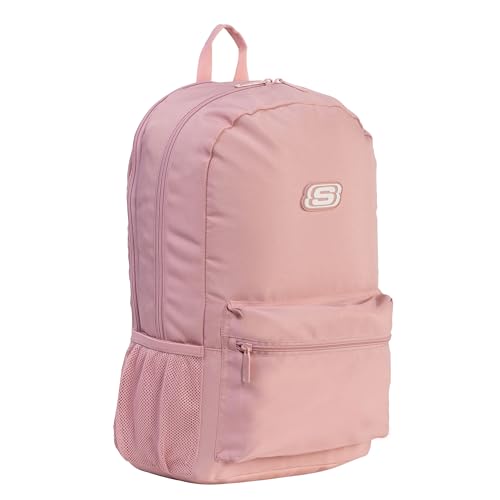Skechers 365 Essential Travel Backpack for Women & Men, College Backpack, Laptop Bag, Multipurpose Back Pack & Book Bag (Lotus & White)4