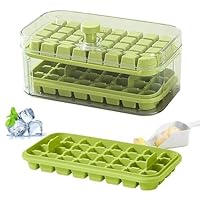 パネル　氷の錬金術師品 Amazon | 製氷皿 蓋付き 大容量64個取 二層構造 取りやすい 製氷