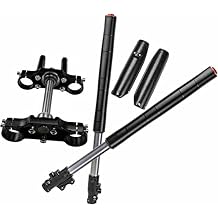 45mm 48mm USD Front Fork Suspension Kit with Triple Clamp Handlebar Riser for Pit Dirt Bike 12" 14"