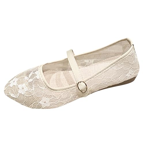 Generisch Bailarinas Verano Elegantes Zapatos de Punto Mujer Zapatos de Punto Zapatos Transpirables Cómodos Zapatos Balerina Slip On Casual Disfraz Escenario Zapatos de Tela Zapatos Casual Zapatos de