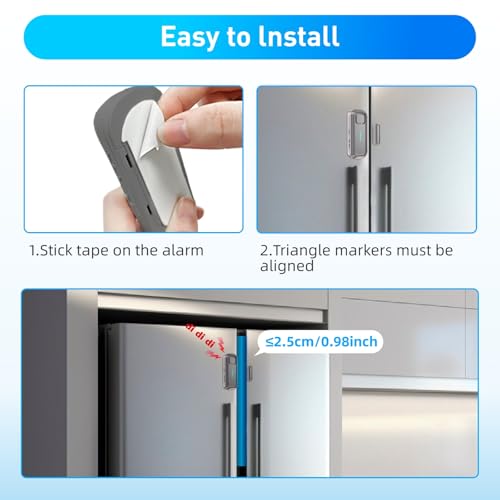 Alarme frigo Daytech pour protéger vos proches et sécuriser vos appareils gris - 8