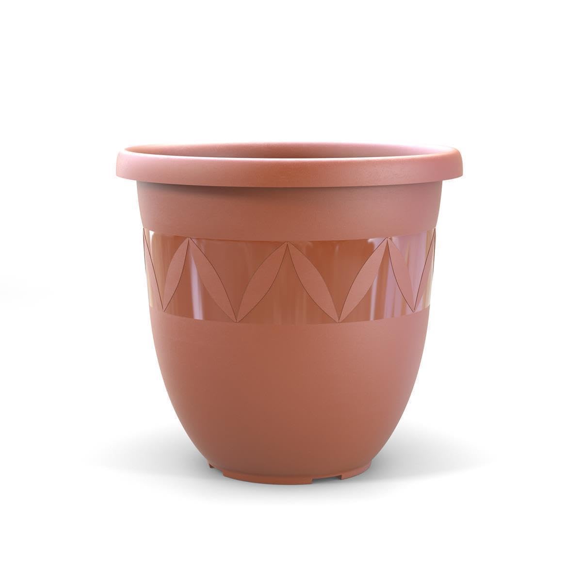 Plastard Übertopf Ø 47 cm Terrakotta Pflanztopf, 38 Liter, Garten & Balkon